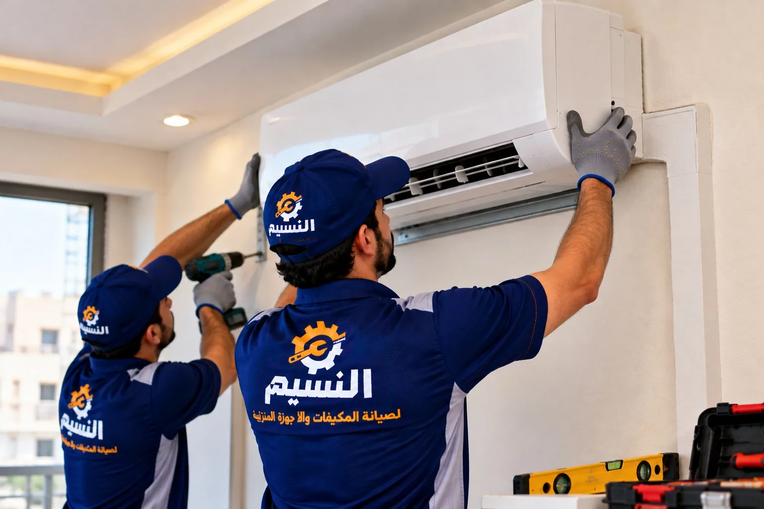 تركيب وحدة سبليت داخلية