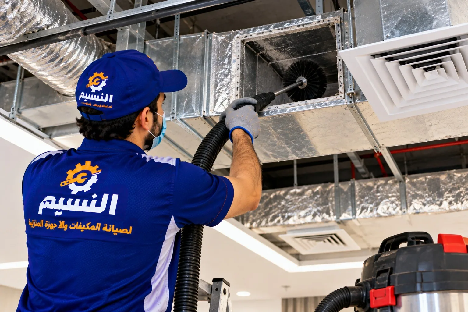 تنظيف مجاري التكييف