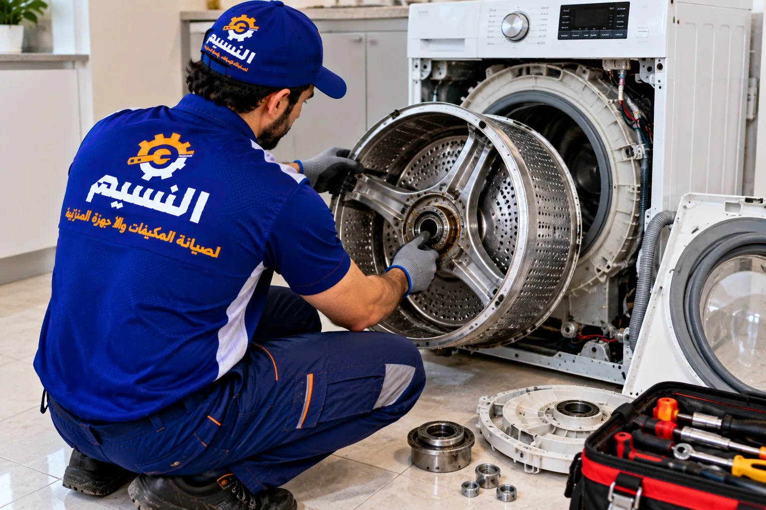 صيانة المحور والرمان والحوض